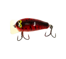 Load image into Gallery viewer, Back View of PH (PHIL HUNT) CUSTOM LURES LIL HUNTER HANDCRAFTED BALSA Fishing Lure in GUNTERSVILLE CRAW!