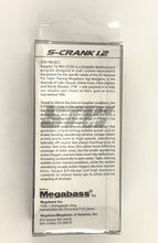 Load image into Gallery viewer, Back of Box View MEGABASS STW S-CRANK 1.2 Fishing Lure in SEXY SHAD