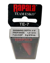 Charger l'image dans la galerie, Box Stats View of RAPALA LURES TEAM ESKO FLOATING Fishing Lure in RED HOLOGRAM FLAKE