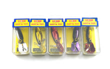 Load image into Gallery viewer, Lot of 5 • Vintage Storm H Series Hot'N Tot Fishing Lures • METALLIC BLACK BACK Varieties