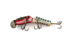 Load image into Gallery viewer, LUCKY STRIKE BAIT WORKS Jointed Wood Fishing Lure • GREEN PIKE