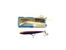 Cargar imagen en el visor de la galería, Series 50 • REBEL LURES SINKER MODEL MINNOW Fishing Lure w/ Vintage Box & Papers • 1050-05 PURPLE