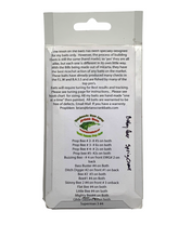 Load image into Gallery viewer, Back of Package View of Handmade Bass Lures • BRIAN's BEES CRANKBAITS BABY BEE Fishing Lure in SPRING CRAW