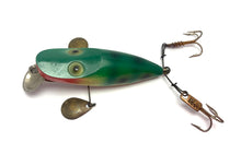 Load image into Gallery viewer, Vintage Makinen Tackle Company WonderLure Fishing Lure • 0-10-B GREEN FROG