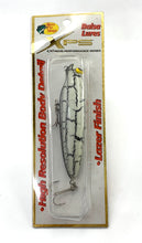 Lade das Bild in den Galerie-Viewer, Bass Pro Shops • XPS BALSA FISHING LURE with 3D Eyes • BLACK & WHITE CRACKLE