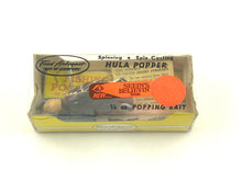 Cargar imagen en el visor de la galería, Boxed View of Fred Arbogast HULA POPPER Fishing Lure with Original Box in Sparrow