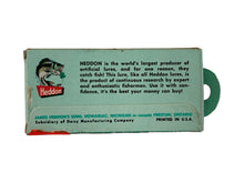 Load image into Gallery viewer, Box Bottom View of HEDDON & SONS COHO TADPOLLY Fishing Lure with Original DAISY BOX in NICKEL PLATE