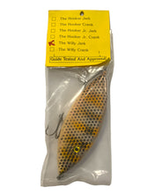 Load image into Gallery viewer, Back Package View of THE WILLY JERK from THE BAIT HOUSE LURE Company of Wisconsin WOOD MUSKY Fishing Lure