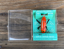 Load image into Gallery viewer, ST. LOUIS, MISSOURI • Antique MUELLER-PERRY COMPANY 3/8 oz Class CRAZY LEGS Fishing Lure • ORANGE