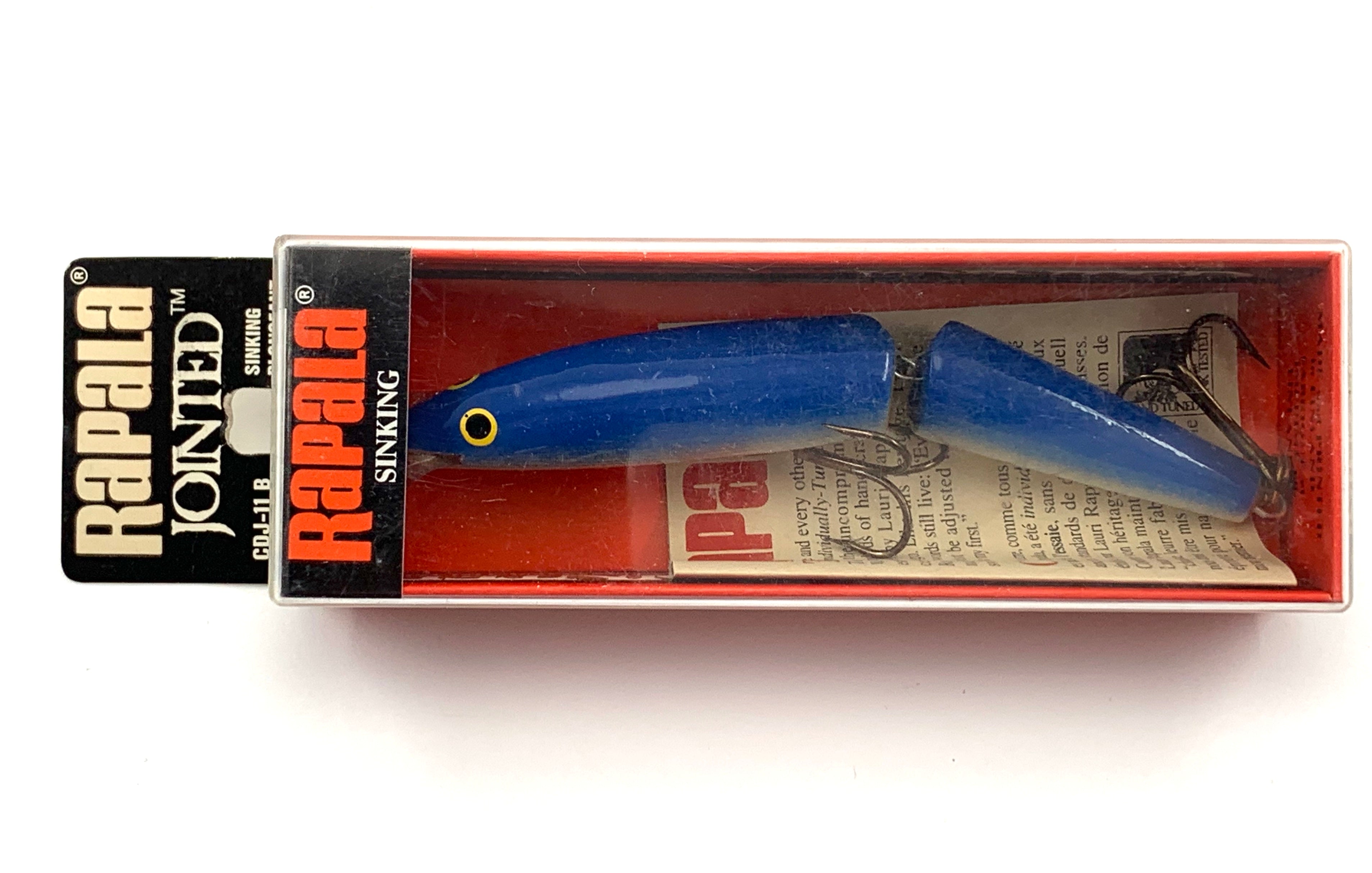FINLAND • RAPALA COUNTDOWN JOINTED 11 Fishing Lure • BLUE – Toad Tackle