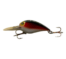 Cargar imagen en el visor de la galería, Left Facing View of STORM LURES Side Stamped WIGGLE WART Fishing Lure in RED SCALE