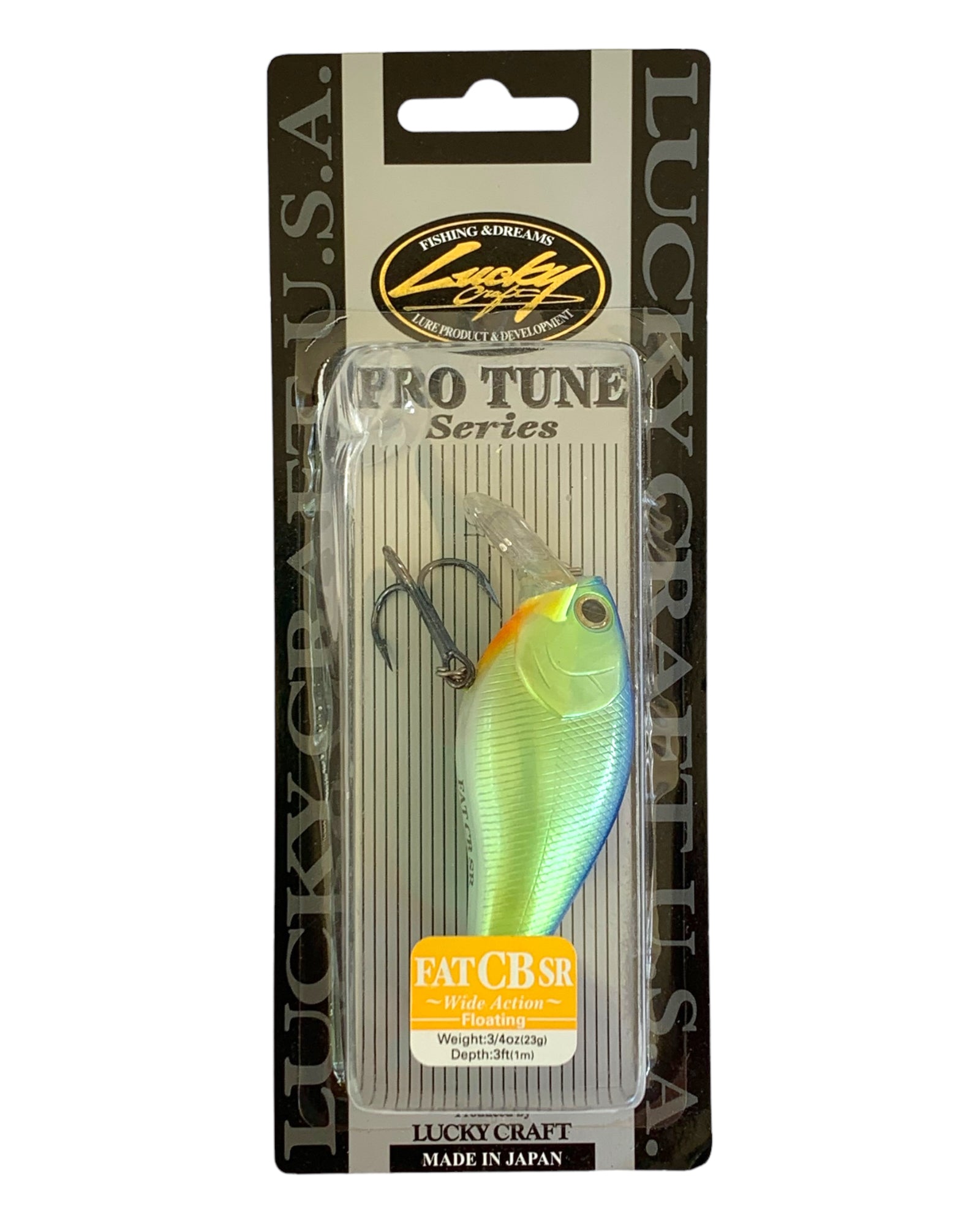 LUCKY CRAFT FAT CB SR Fishing Crankbait in Chartreuse Blue – Toad