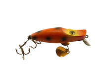 Load image into Gallery viewer, Vintage Makinen Tackle Company WonderLure Fishing Lure • 0-10-D ORANGE-BLACK SPOT
