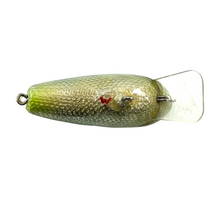 Load image into Gallery viewer, Belly View of C-FLASH Handmade Square Bill Crankbait in GREEN FOIL