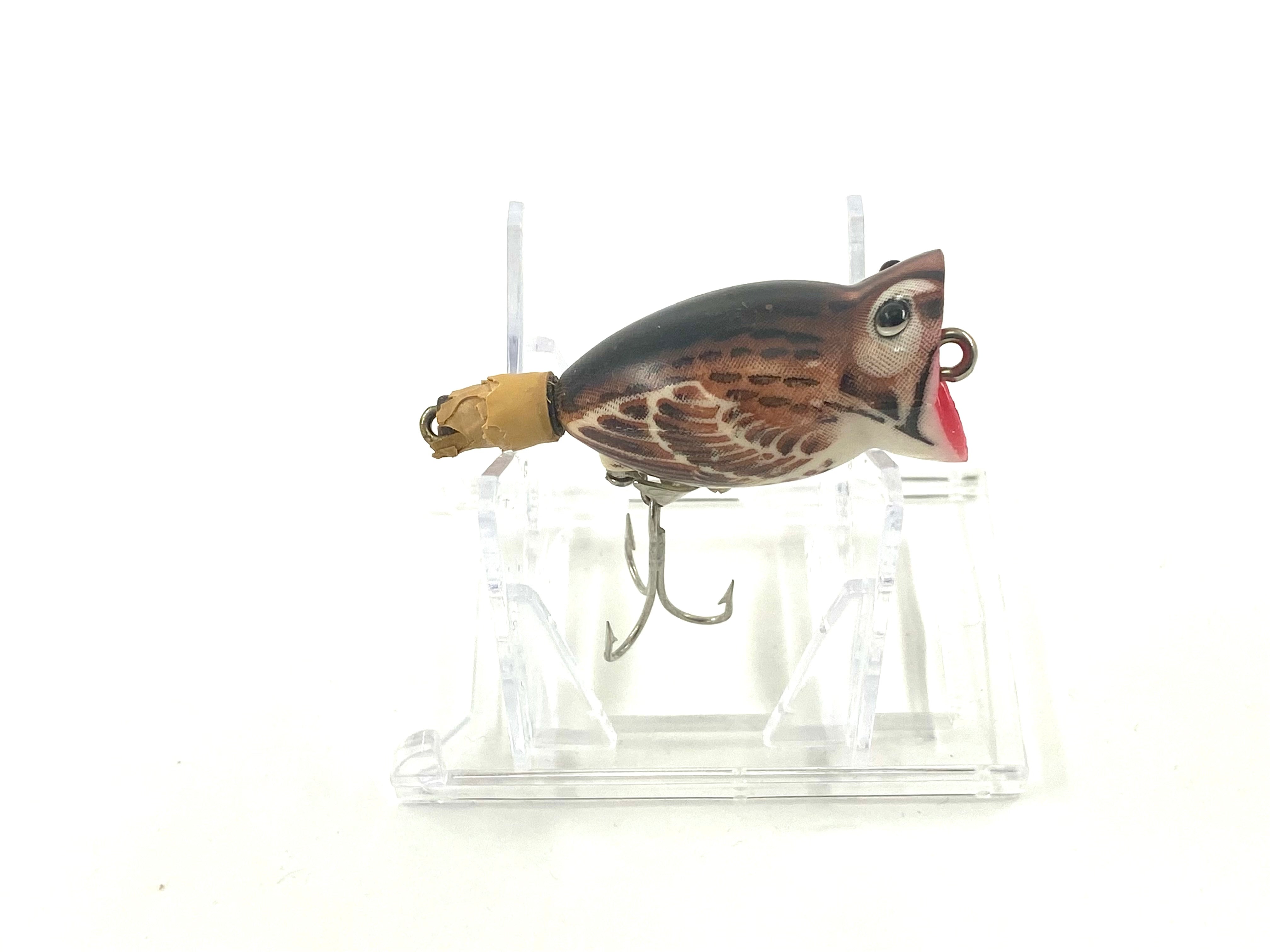 Vintage Fred Arbogast HULA POPPER Fishing Lure • SPARROW
