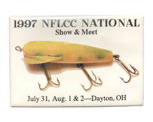 Load image into Gallery viewer, 1997 NFLCC WILSON'S FLANGED WOBBLER Fishing Lure Collector's Pin