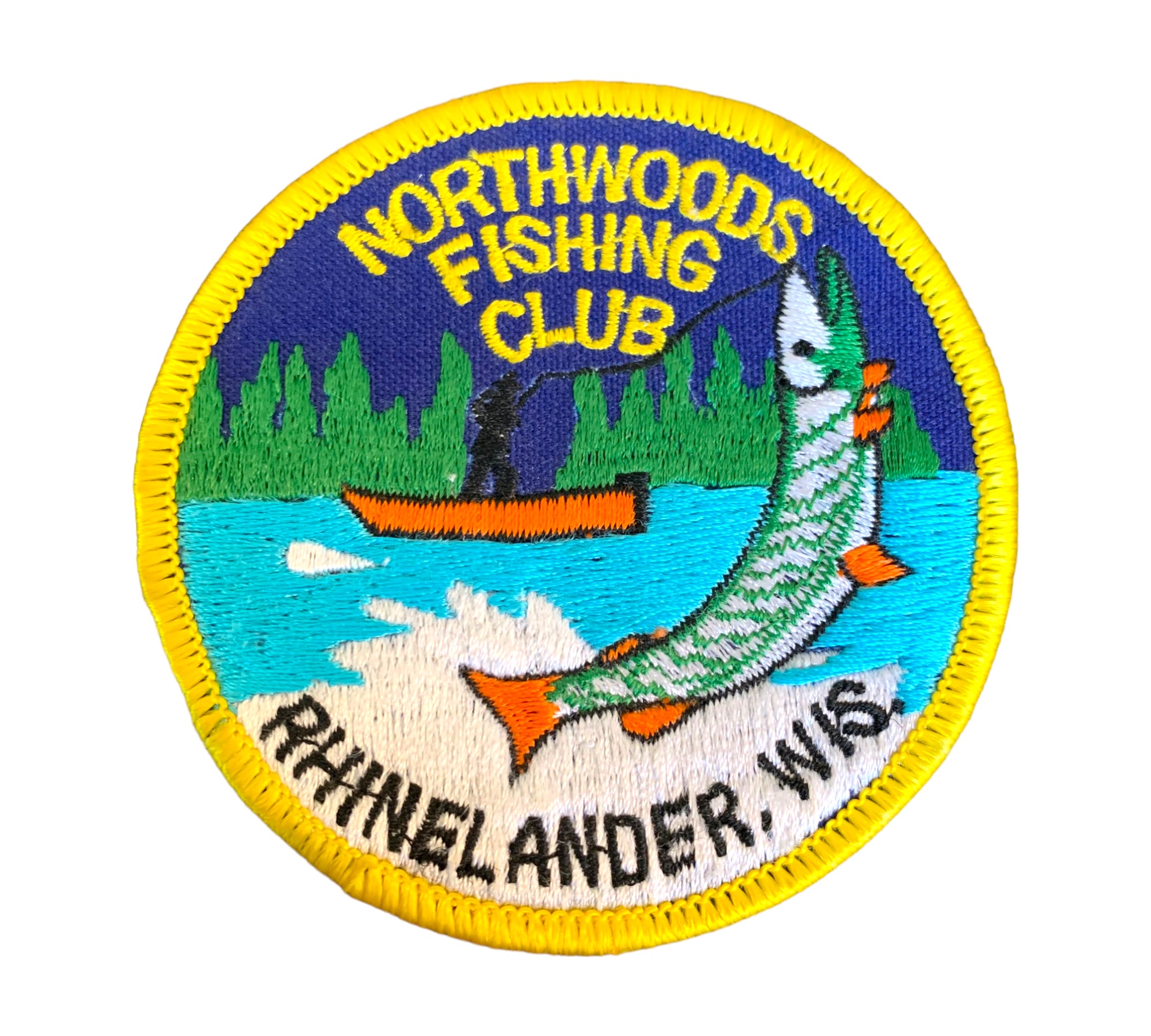 NORTHWOODS FISHING CLUB RHINELANDER, WISCONSIN Patch • MUSKY – Toad Tackle