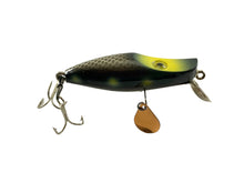Load image into Gallery viewer, Vintage Makinen Tackle Company WonderLure Fishing Lure • BROWN SCALE/BLACK BODY/YELLOW SPOTS