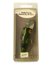 Cargar imagen en el visor de la galería, Boxed View of HANDMADE WOOD CRANKBAIT Fishing Lure From DOUBLE-R-LURES of ELLWOOD CITY, PENNSYLVANIA. For Sale Online at Toad Tackle.
