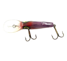 Load image into Gallery viewer, SPECIAL PRODUCTION • Vintage STORM LURES 2.5" DEEP LIGHTNIN' SHAD Fishing Lure • DAL-SP#72 PURPLE CLOWN