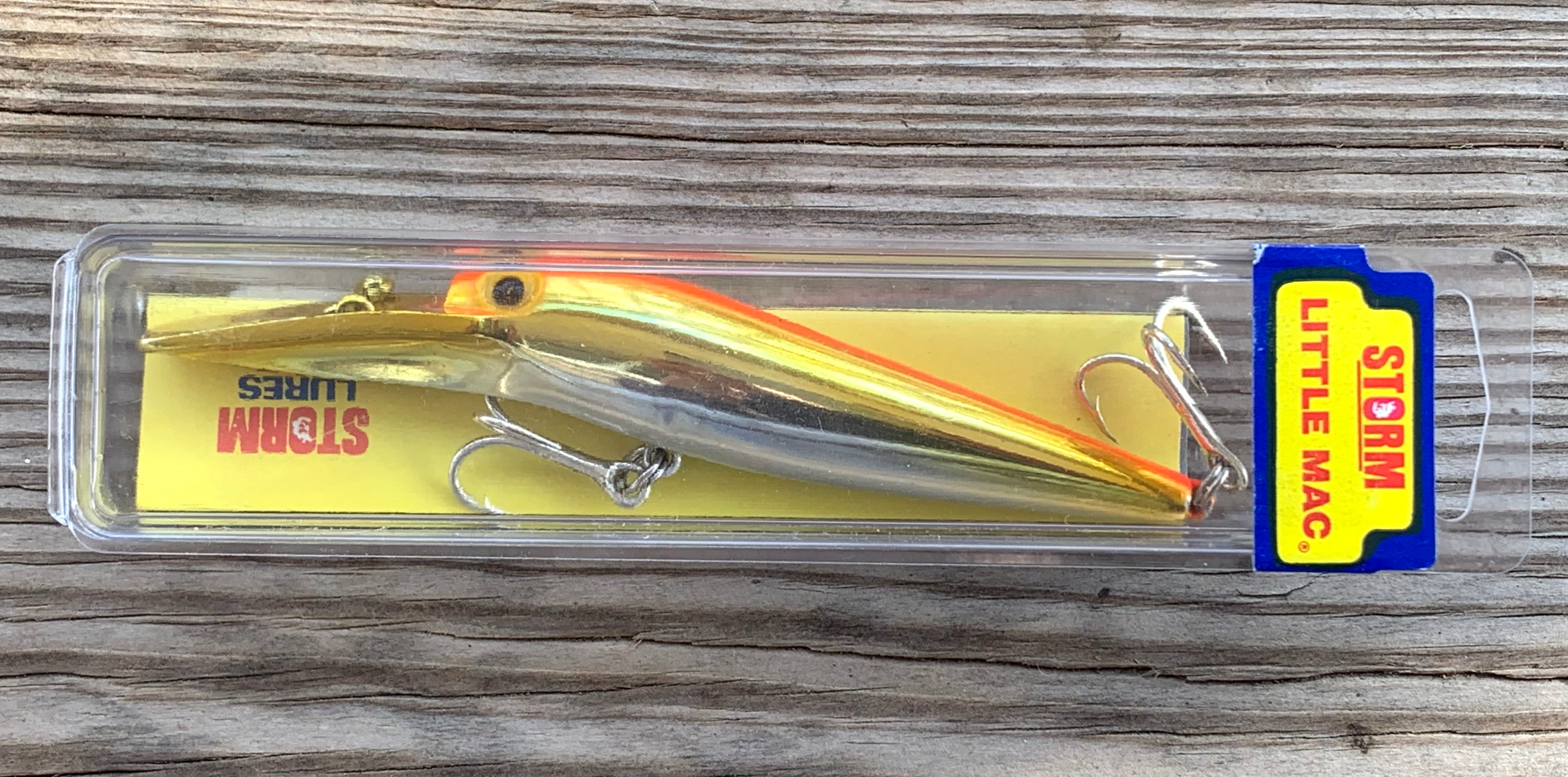 STORM LURES LITTLE MAC Fishing Lure • MET GOLD/ FLUO RED – Toad Tackle