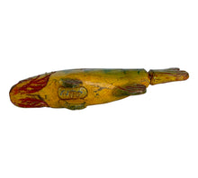 Load image into Gallery viewer, Belly Weight View of DULUTH FISHING DECOY (D.F.D.) by JIM PERKINS • PERCH w/ ARTICULATED TAIL