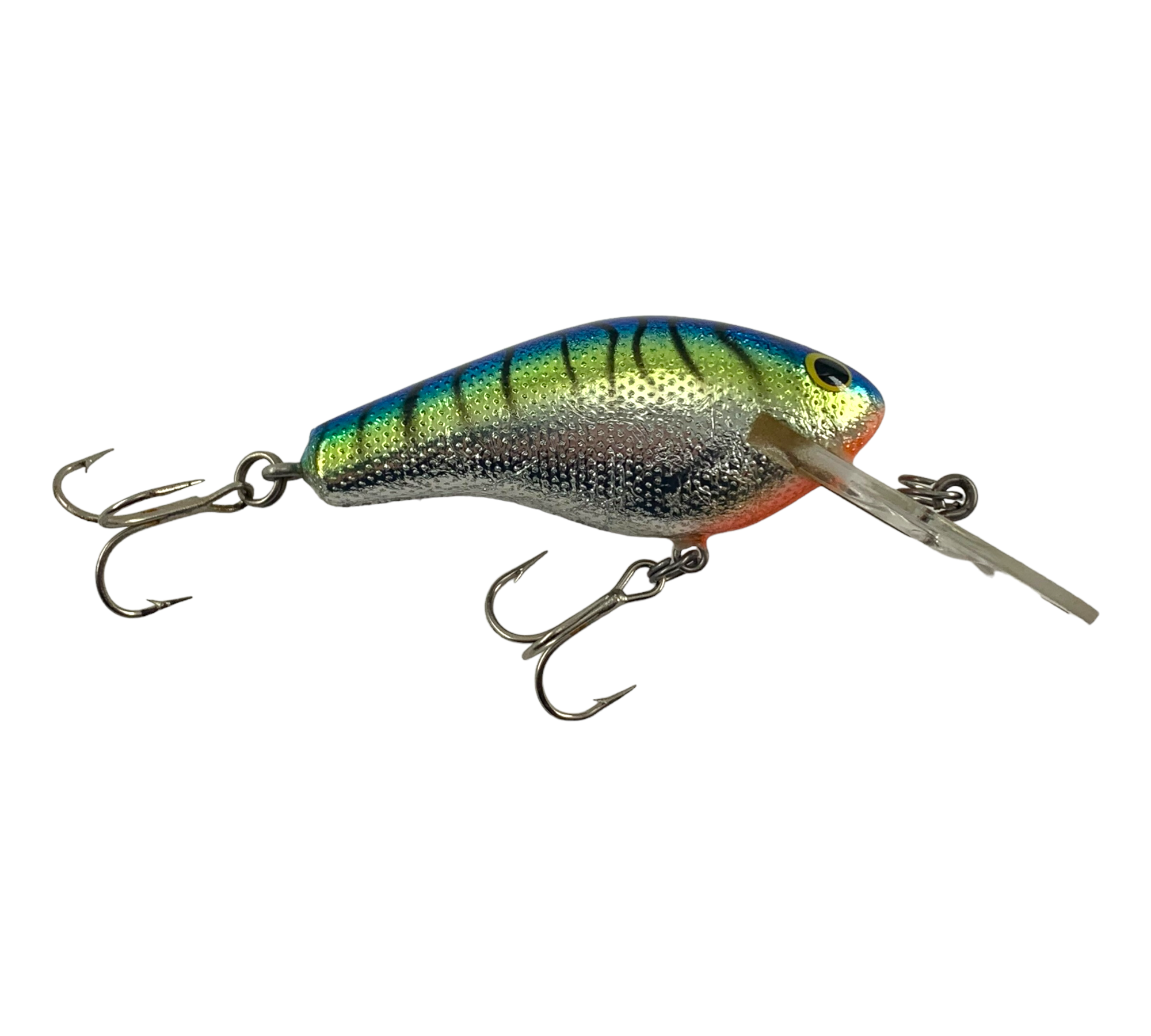 BAGLEY DIVING Killer B 2 Lure • BLUE CHARTREUSE on SILVER – Toad