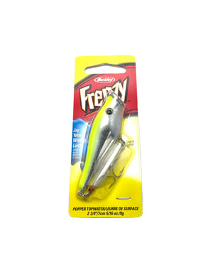 2nd Generation Berkley Frenzy Popper Lure in CHARTREUSE SHINER