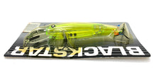 Cargar imagen en el visor de la galería, Sleek View of Rebel Lures BLACKSTAR Jointed Fishing Lure in Chartreuse Lime