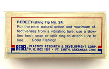 Cargar imagen en el visor de la galería, Toad Tackle • ToadTackle.net • ToadTackle.co • ToadTackle.us • REBEL HUMPBACK RATTLER "Humpy" Fishing Lure • D 2540