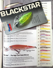 Cargar imagen en el visor de la galería, Catalog Information View of Rebel Lures BLACKSTAR Fishing Lure in CHARTREUSE LIME