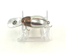 Load image into Gallery viewer, STORM BUG PLUG Vintage Fishing Lure in METALLIC SILVER BACK, CHROME. killer Steekhead Crankbait