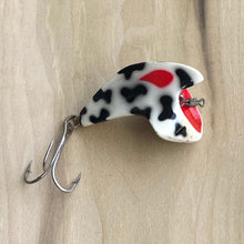 Load image into Gallery viewer, Toad Tackle • ToadTackle.net • ToadTackle.co • ToadTackle.us • Pre-Rapala • Vintage STORM LURES GLOP Fishing Lure • G52 BLACK/WHITE COACHDOG