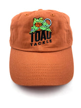 Lataa kuva Galleria-katseluun, TOAD TACKLE Twill Baseball Hat w/ Adjustable Brass Closure. Great Fishing Hat for Dad or Grandpa!