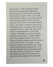 Load image into Gallery viewer, NORTH CASCADES COMPLEX NATIONAL PARK WASHINGTON TRAVEL SOUVENIR PRESIDENT LBJ
