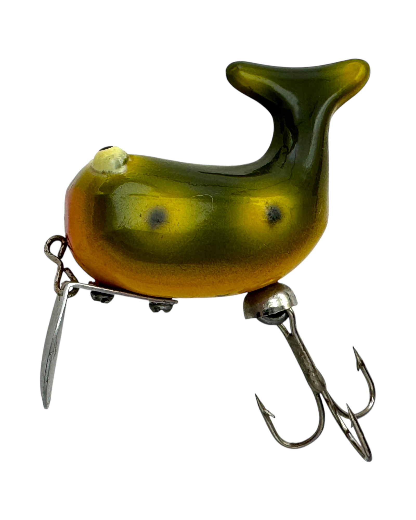 HEDDON DOWAGIAC HI TAIL VINTAGE FISHING LURE • 305 F FROG – Toad
