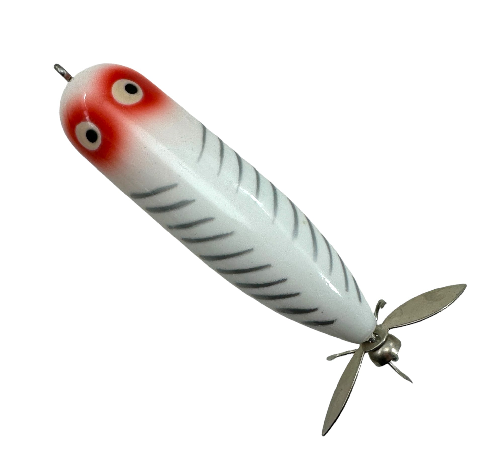 HEDDON MAGNUM TORPEDO Vintage Fishing Lure • WHITE SHORE