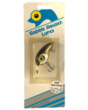 Load image into Gallery viewer, RABBLE ROUSER LURES DEEP BABY ASHLEY Fishing Lure in GOLD BLACK BACK. Only at Toad Tackle
