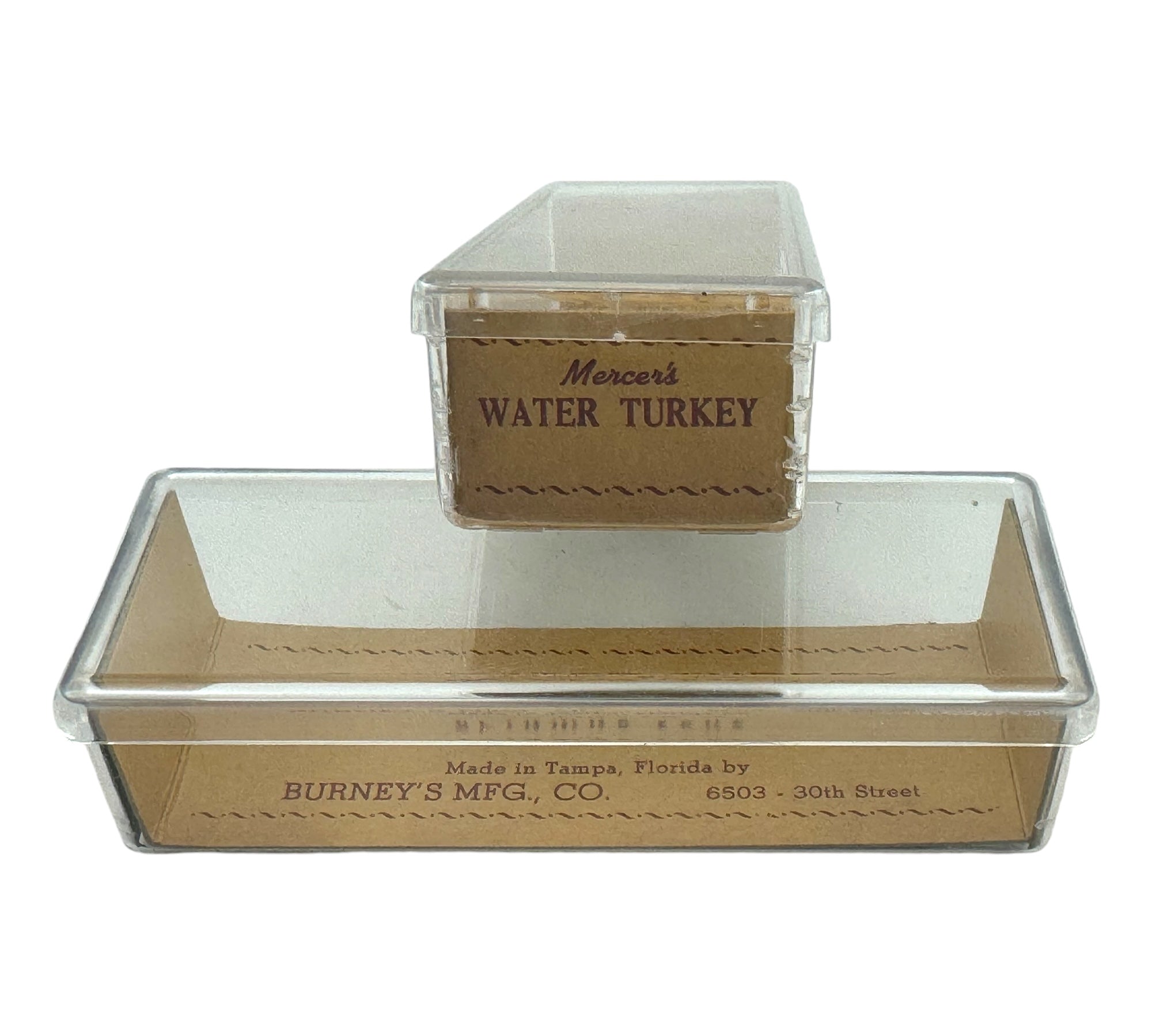 empty fishing lure boxes MERCER'S WATER TURKEY SPINNING LURE BOX • TAMPA, FLORIDA – Toad Tackle