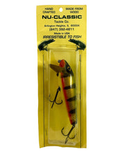 Lataa kuva Galleria-katseluun,   NU-CLASSIC TACKLE COMPANY 5&quot; Handcrafted Wood Muskie Fishing Lure in PERCH SCALE
