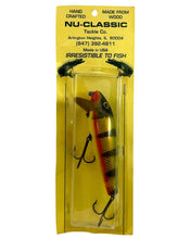 Lataa kuva Galleria-katseluun,   NU-CLASSIC TACKLE COMPANY 5&quot; Handcrafted Wood Muskie Fishing Lure in PERCH SCALE

