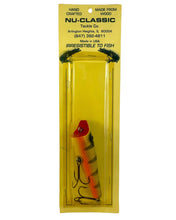 Lade das Bild in den Galerie-Viewer, NU-CLASSIC TACKLE COMPANY 5&quot; Handcrafted Wood Topwater Plug Fishing Lure in PERCH SCALE
