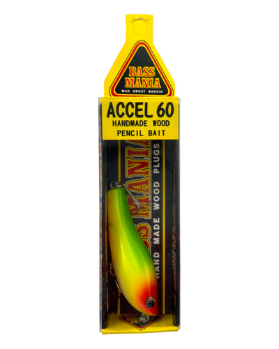 BASS MANIA ACCEL 60 WOOD PENCIL BAIT. Japanese Wooden Plug