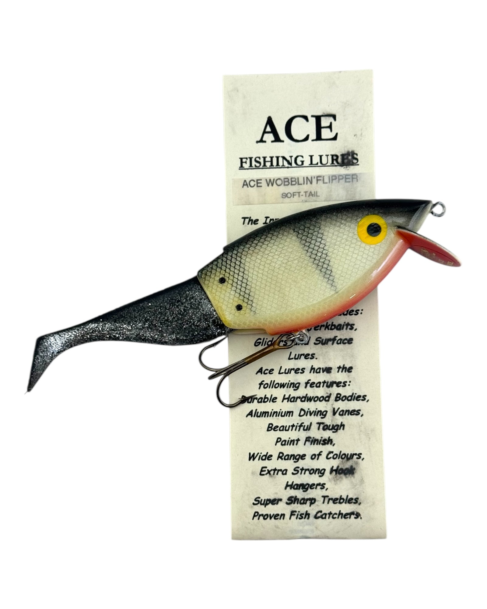 GREAT BRITAIN • ACE HANDCRAFTED FISHING LURES by GORDON GRIFFITHS • ACE WOBBLIN' FLIPPER