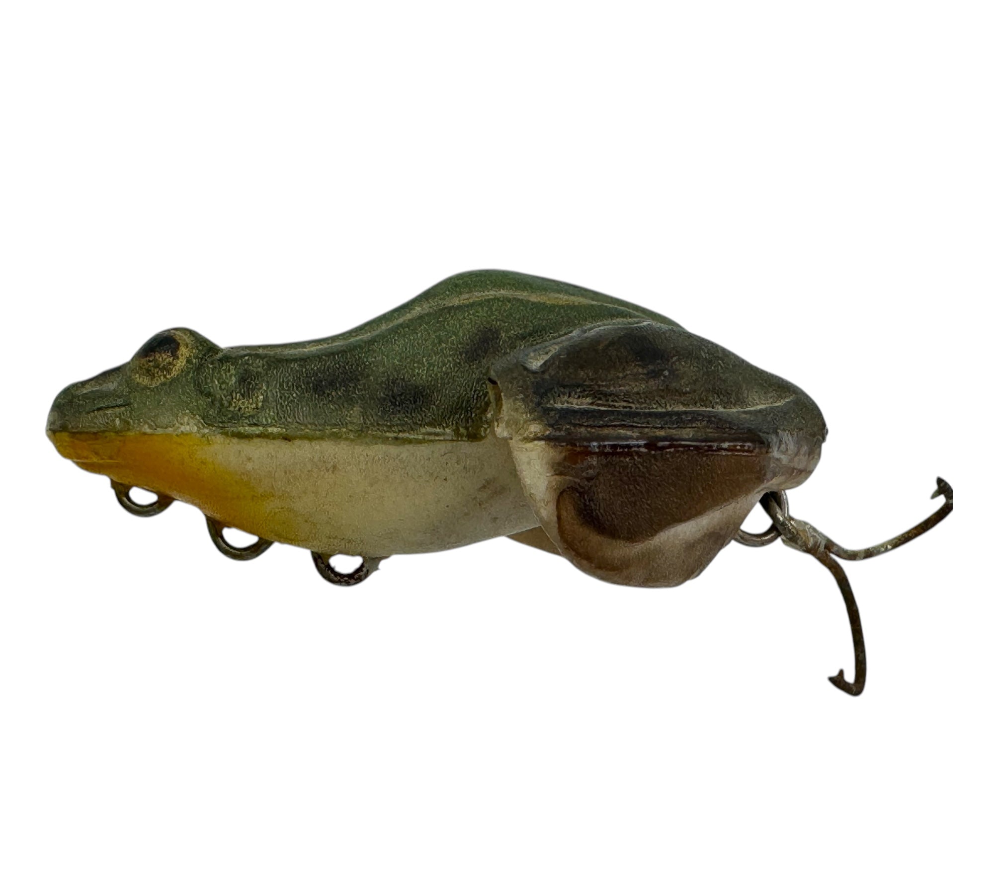 1897 frog fishing lure F.S. BURROUGHS & COMPANY CROAKER FROG ANTIQUE FISHING LURE – Toad Tackle