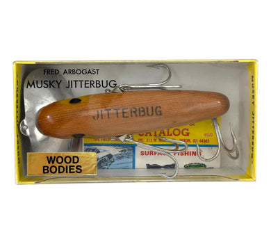 FRED ARBOGAST WOOD MUSKY JITTERBUG Vintage Fishing Lure