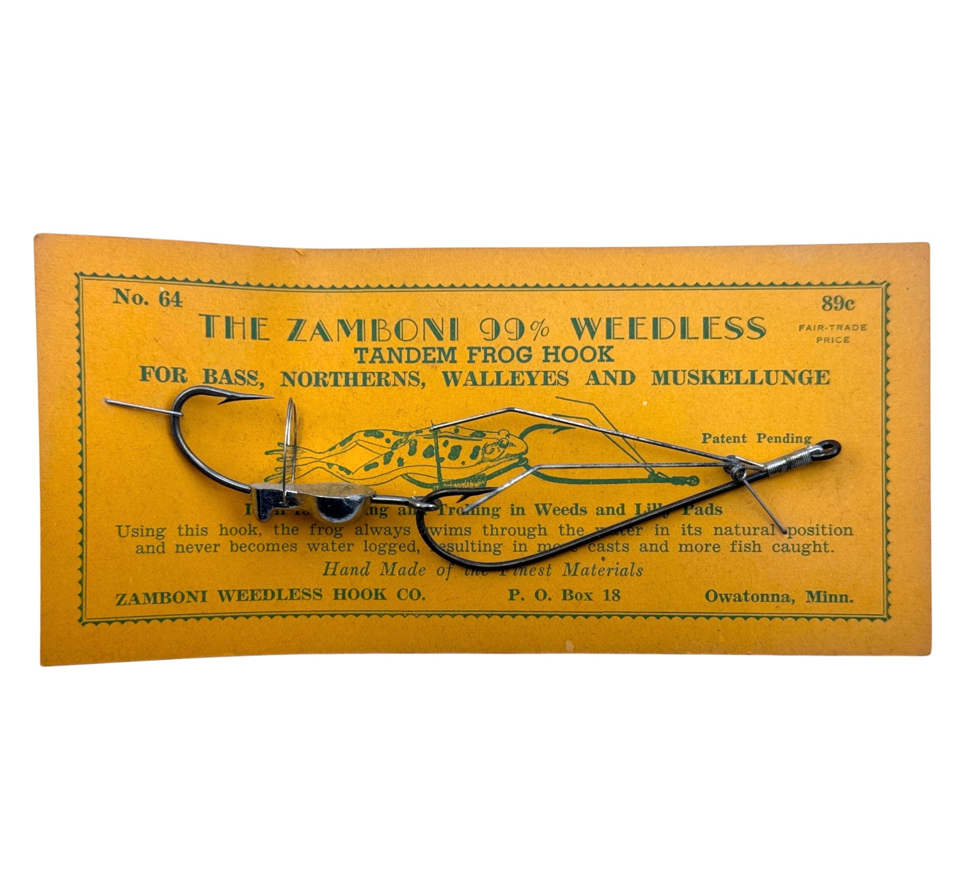 antique frog fishing lures for sale Shakespeare Skin Lure Frog Craw