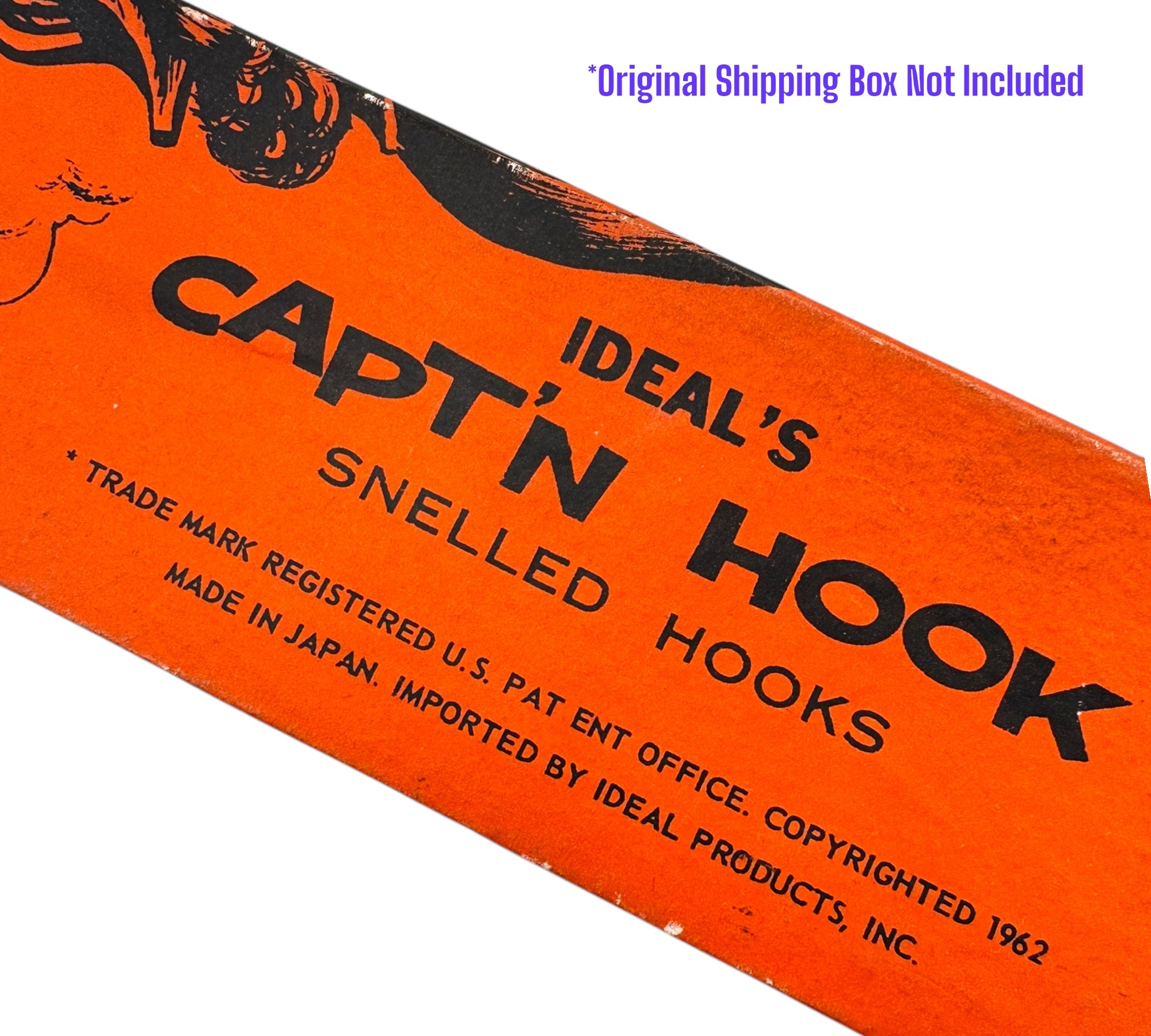 IDEAL'S CAPT'N HOOK SNELLED FISH HOOKS RETRO GRAPHICS TIN Toad Tackle IDEAL'S CAPT'N HOOK SNELLED FISH HOOKS RETRO GRAPHICS TIN Toad Tackle