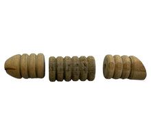 画像をギャラリービューアに読み込む, Left Facing View of Antique Wood GLOWURM Unfinished FISHING LURE Made by Mental Health Patients
