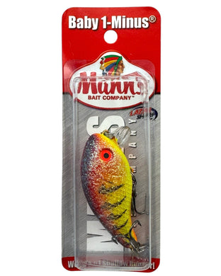 MANNS BABY ONE MINUS SHALLOW DIVER CRANKBAIT in DESERT SUNSET CRYSTAGLOW